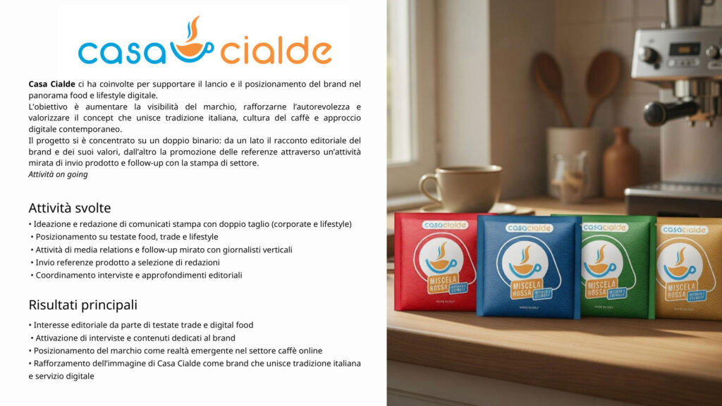 Case study Casa Cialde - FeNomenal Communication